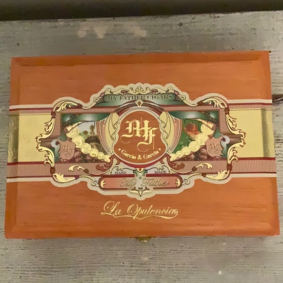 My Father Cigars "La Opulencia' Wood Cigar Box (9" x 6.25") - Picture 3 of 6